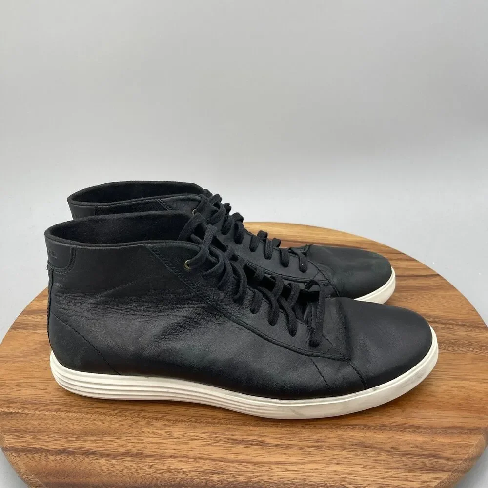 Cole Haan Grand OS CrossCourt Shoes Mens Size 11.5 M Black Leather Casual
